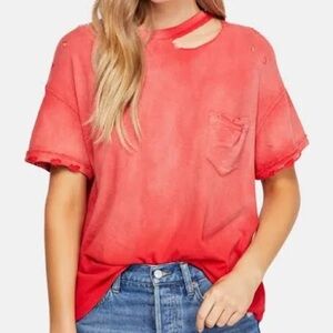 We The Free Distressed Coral Tee
